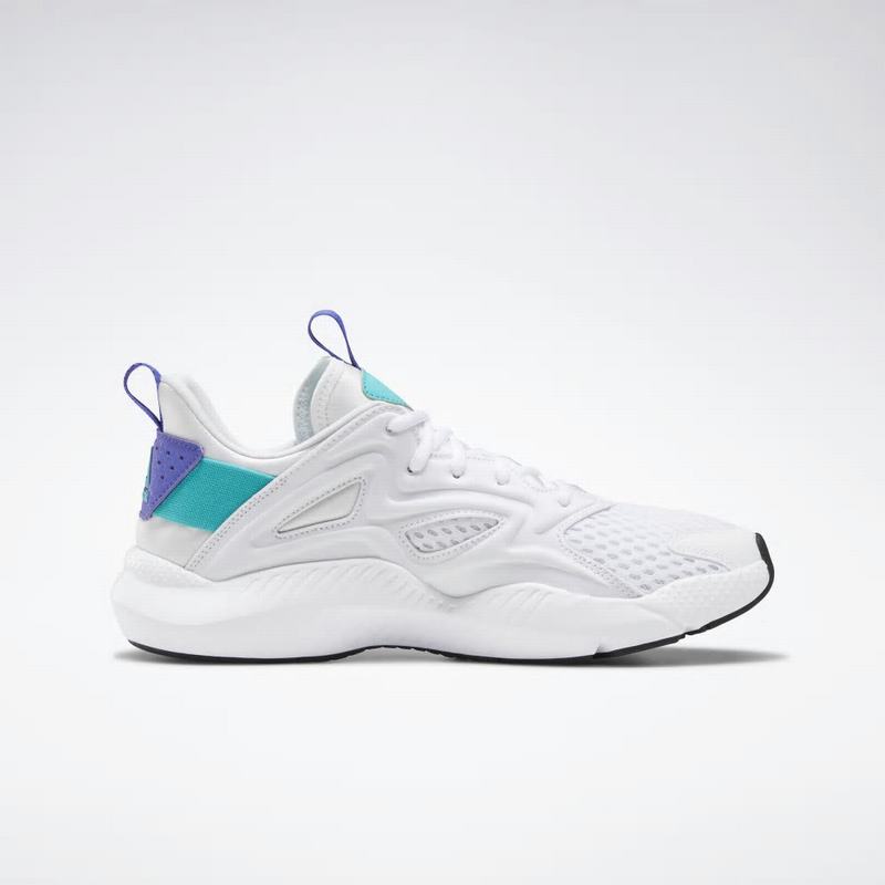 Adidasi Alergare Reebok Sole Fury Adapt Dama Albi/Turcoaz/Violet Romania JM1099HV